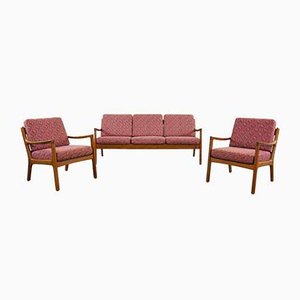 Teak Living Room Set by Ole Wanscher for France & Søn / France & Daverkosen, Denmark, 1960s, Set of 3-EE-702819