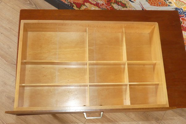 Teak Long-Legged Sewing Box Storage from Opal Möbel, 1960s-AFE-1122338