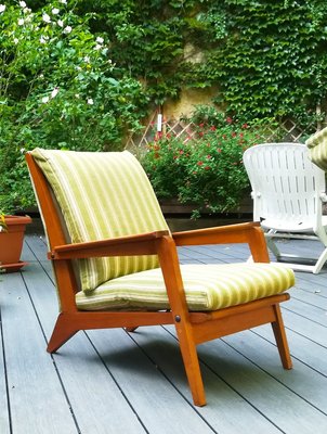 Teak Lounge Chair, 1950s-ZJN-715411