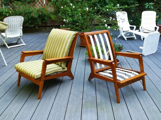 Teak Lounge Chair, 1950s-ZJN-715411