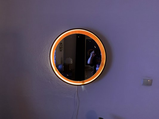 Teak Mirror, Italy, 1960s-VQM-1806900