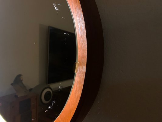 Teak Mirror, Italy, 1960s-VQM-1806900