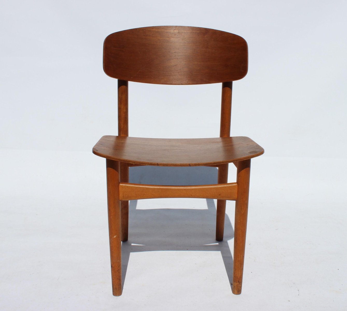 Teak Model 122 Dining Chairs by Børge Mogensen, 1960s, Set of 6