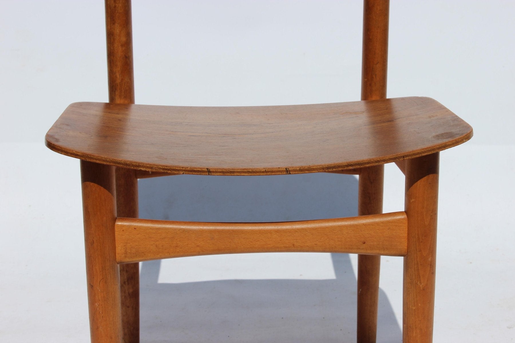 Teak Model 122 Dining Chairs by Børge Mogensen, 1960s, Set of 6