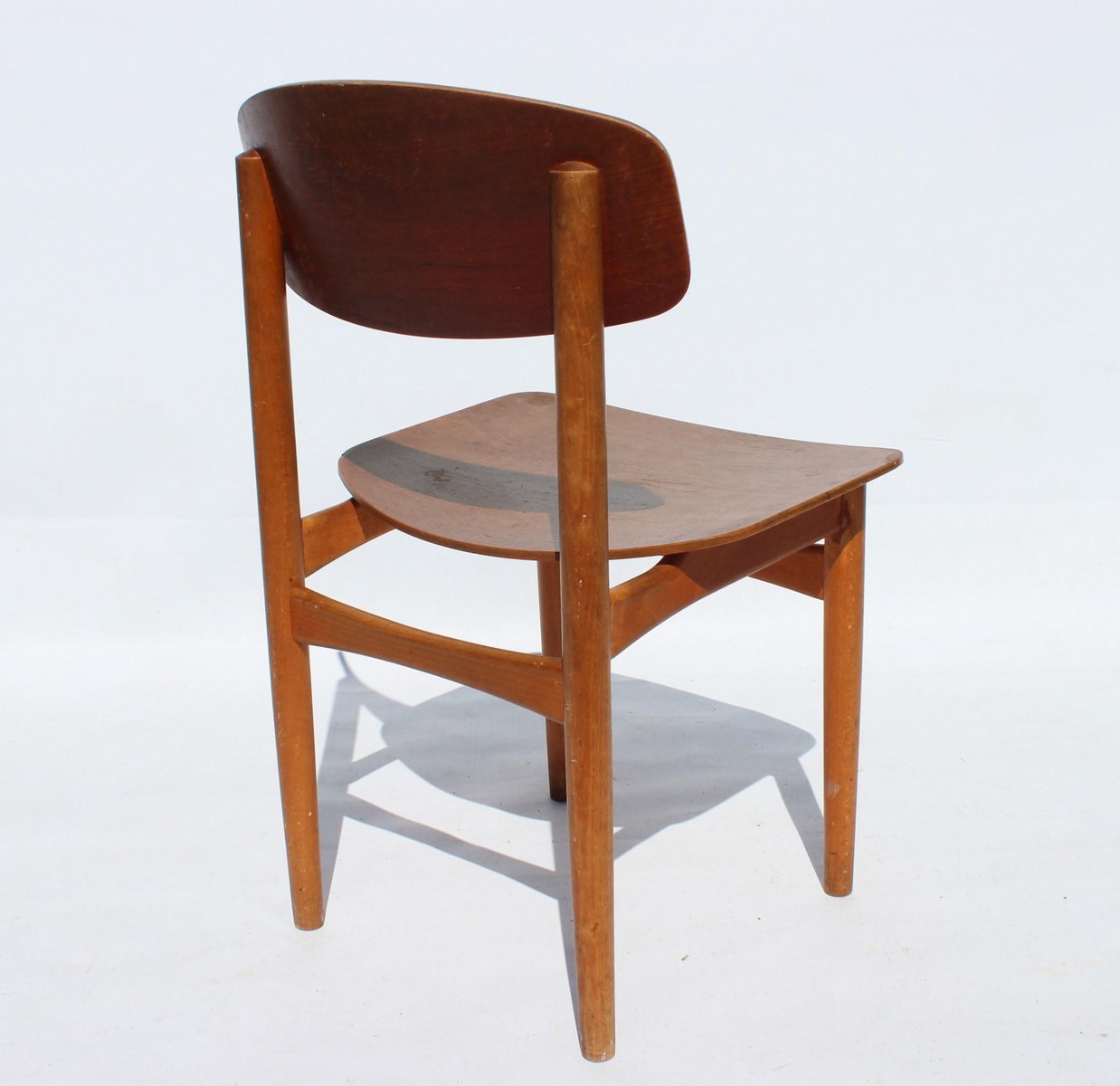 Teak Model 122 Dining Chairs by Børge Mogensen, 1960s, Set of 6