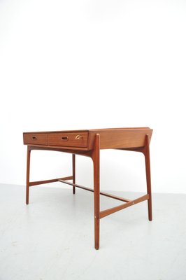 Teak Model 200 Desk by Svend Åge Madsen for Sigurd Hansens, 1960s-ZE-1369113