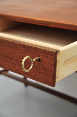 Teak Model 200 Desk by Svend Åge Madsen for Sigurd Hansens, 1960s-ZE-1369113