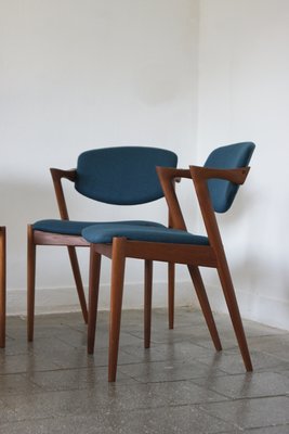 Teak Model 42 Chairs by Kai Kristiansen for Schou Andersen, Set of 6-UMB-2020002