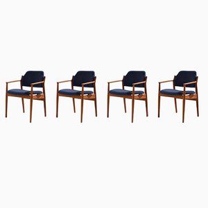 Teak Model 62A Armchairs by Arne Vodder for Sibast, 1960s, Set of 4-CI-1813019