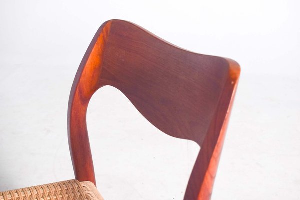 Teak Model 71 Dining Chairs by Niels Otto (N. O.) Møller for J.L. Møllers, 1960s, Set of 12-XWB-1813860