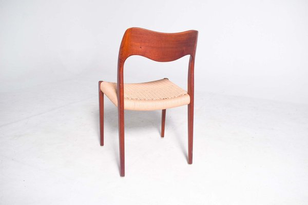 Teak Model 71 Dining Chairs by Niels Otto (N. O.) Møller for J.L. Møllers, 1960s, Set of 12-XWB-1813860