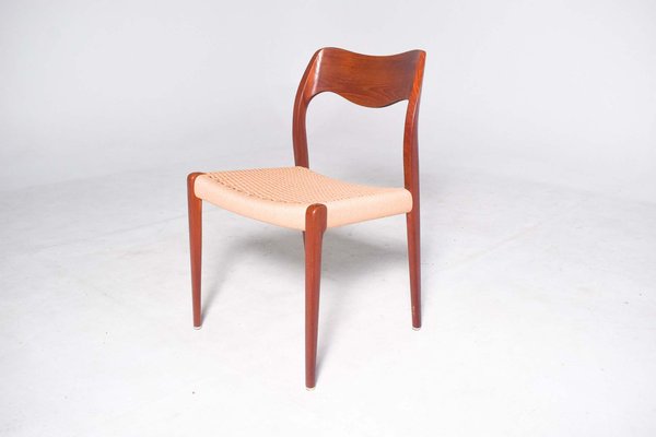 Teak Model 71 Dining Chairs by Niels Otto (N. O.) Møller for J.L. Møllers, 1960s, Set of 12-XWB-1813860