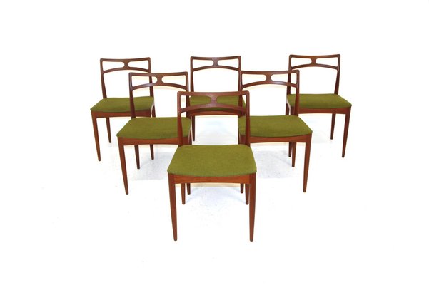 Teak Model 94 Chairs by Johannes Andersen for Christian Linneberg, Denmark, 1960, Set of 6-GEK-1028396