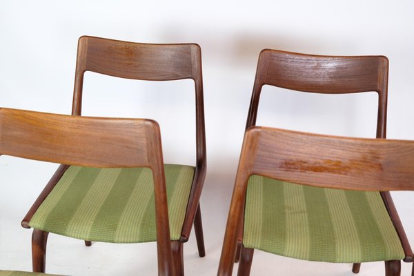 Teak Model Boomerang Dining Chairs by Alfred Christensen for Slagelse Møbelfabrik, 1960, Set of 4-UY-1422343