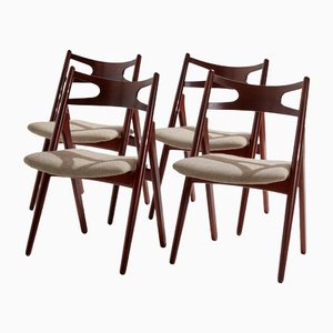 Teak Model CH29P Sawbuck Dining Chairs by Hans J. Wegner for Carl Hansen & Son, Set of 4-CI-1360684