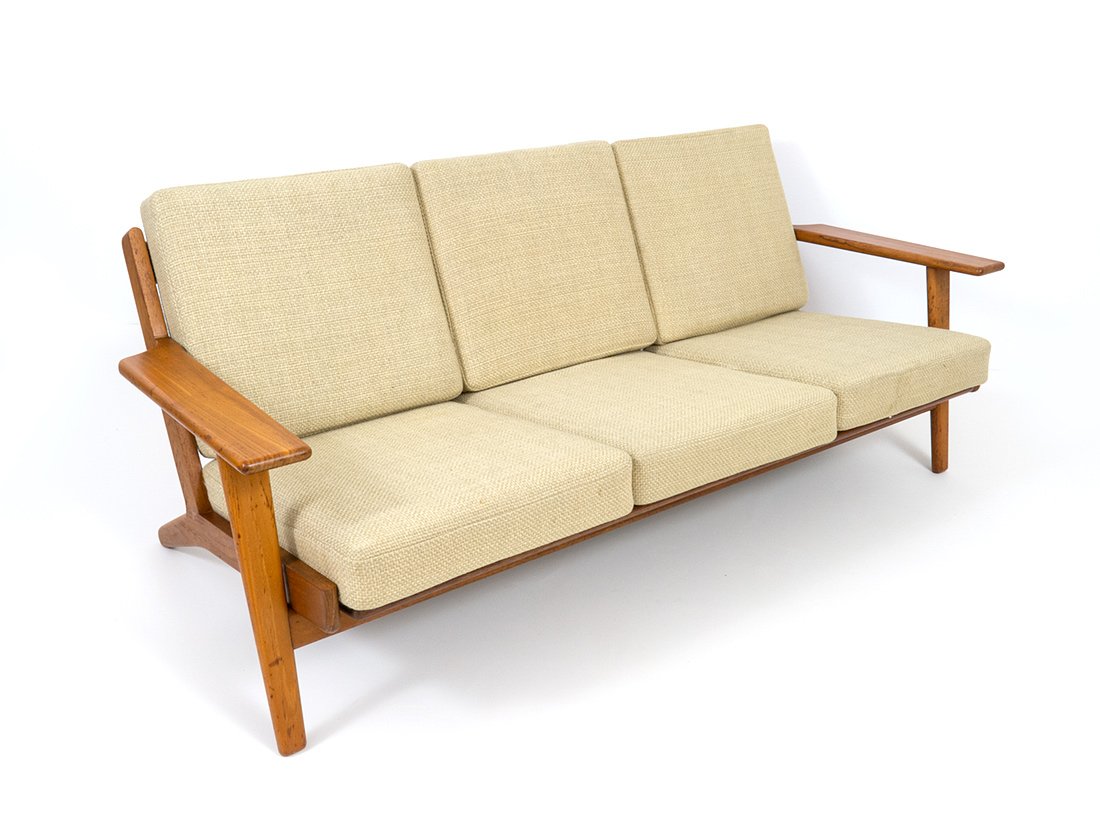 Teak Model GE 290 3-Seater Sofa by Hans J. Wegner for Getama