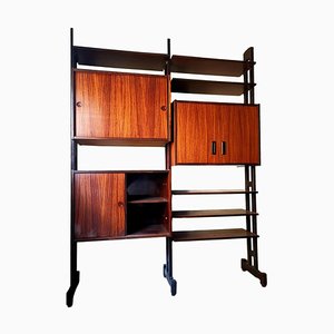 Teak Modular Bookcase by Vittorio Dassi, 1960s-FIP-990434