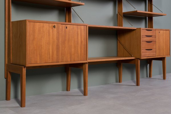 Teak Modular Wall Unit, Bruksbo, Norway, 1960s-WZF-2034037