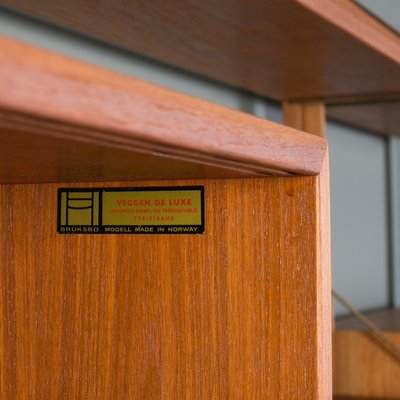 Teak Modular Wall Unit, Bruksbo, Norway, 1960s-WZF-2034037