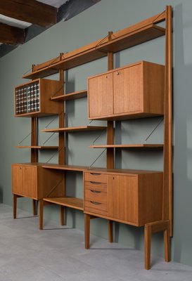 Teak Modular Wall Unit, Bruksbo, Norway, 1960s-WZF-2034037