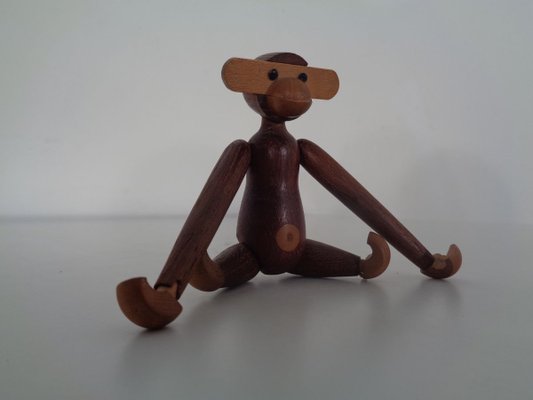 Teak Monkeys by Kay Bojesen, 1950s, Set of 2-RDW-699781