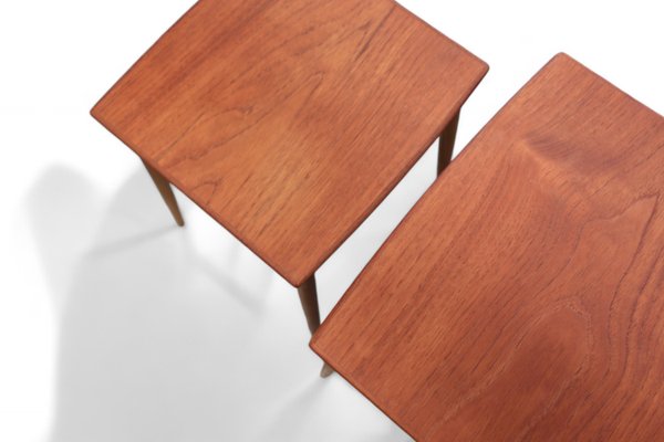 Teak Nesting Tables by Jens Harald Quistgaard, 1960s, Set of 3-BPJ-2021349