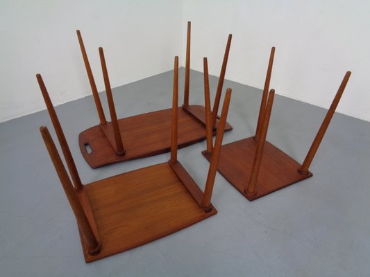 Teak Nesting Tables by Jens Quistgaard for Nissen, 1960s, Set of 3-RDW-837573