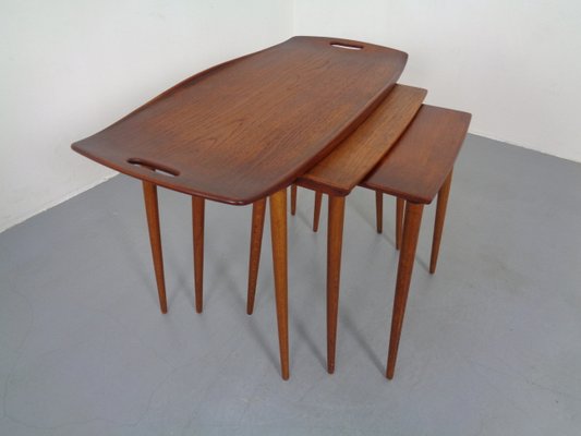 Teak Nesting Tables by Jens Quistgaard for Nissen, 1960s, Set of 3-RDW-837573