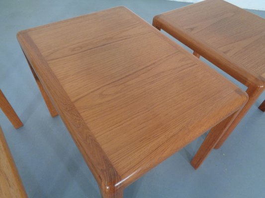 Teak Nesting Tables by Kai Kristiansen for Vildbjerg Møbelfabrik, 1960s, Set of 3-RDW-701424