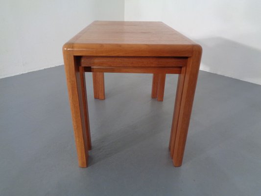 Teak Nesting Tables by Kai Kristiansen for Vildbjerg Møbelfabrik, 1960s, Set of 3-RDW-701424