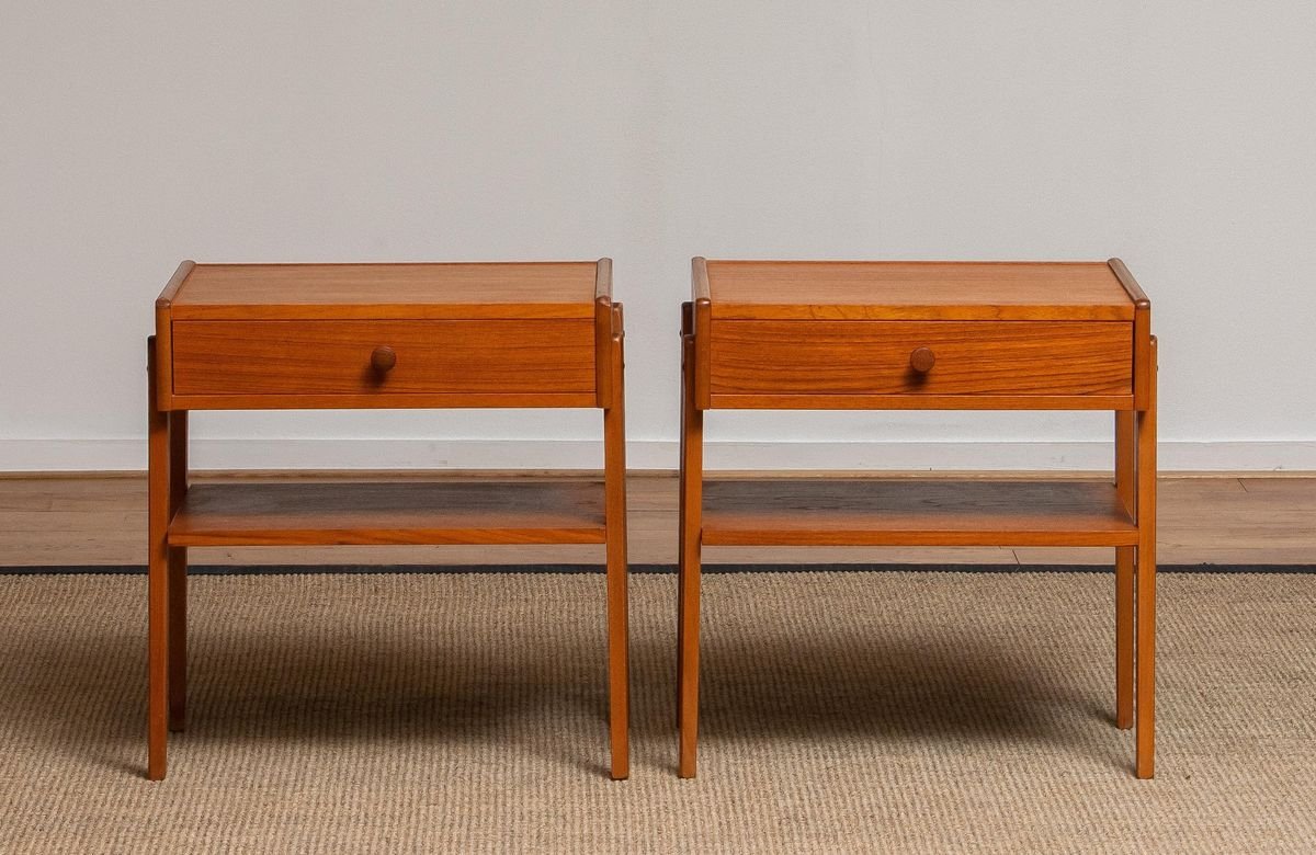 Teak Nightstands from Carlström & Co Mobelfabrik, Set of 2-JE-853820