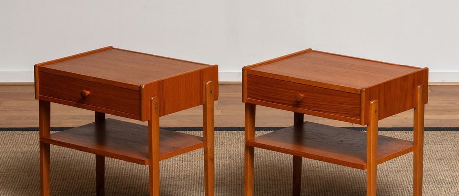 Teak Nightstands from Carlström & Co Mobelfabrik, Set of 2-JE-853820