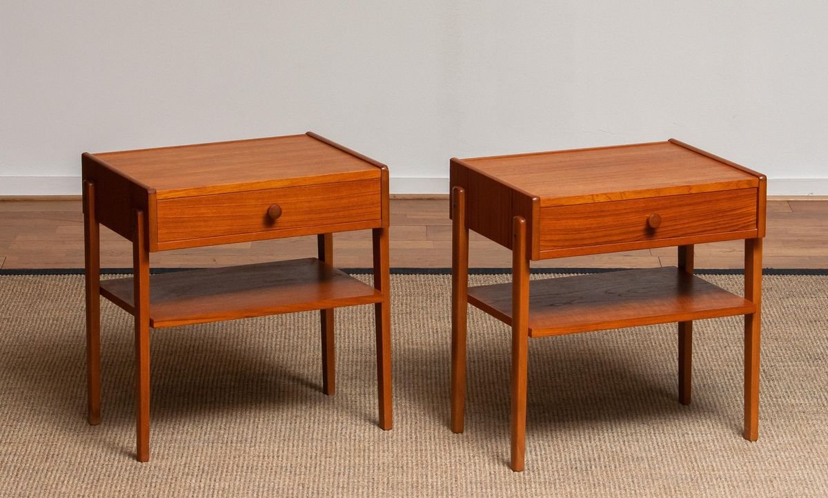 Teak Nightstands from Carlström & Co Mobelfabrik, Set of 2-JE-853820