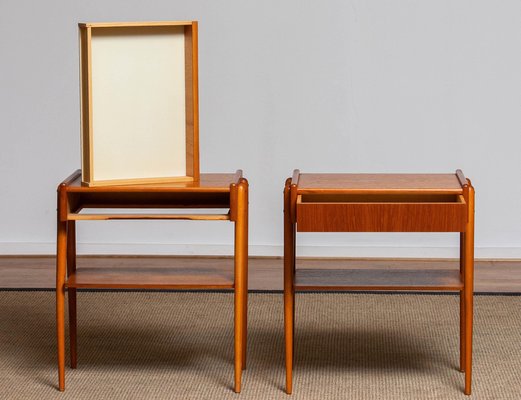 Teak Nightstands from Carlström & Co Mobelfabrik, Sweden, 1950s, Set of 2-JE-987135