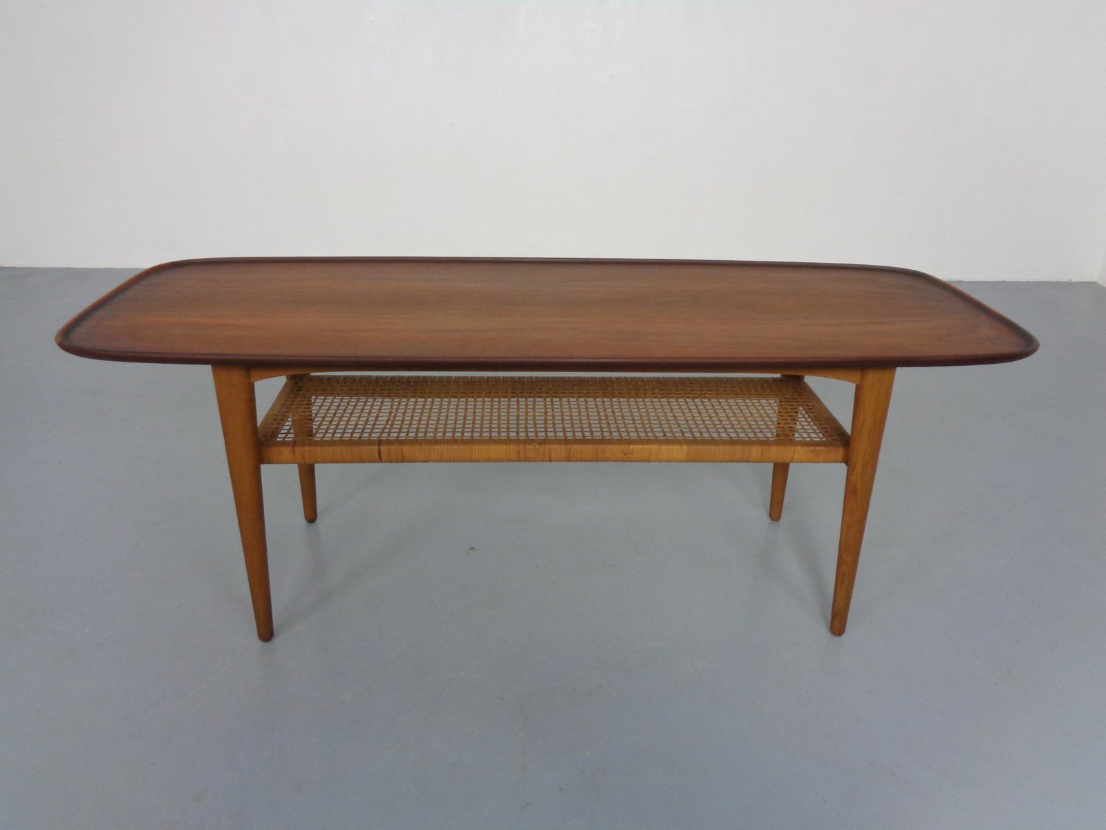 Teak & Oak Coffee Table by Børge Mogensen for Fredericia Stolefabrik, 1950s