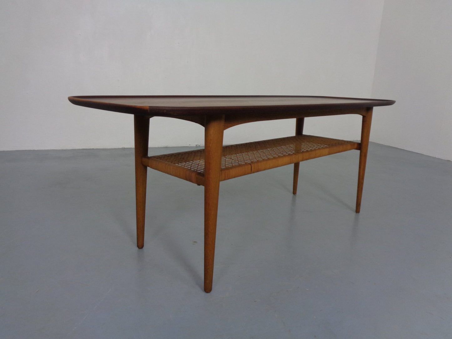 Teak & Oak Coffee Table by Børge Mogensen for Fredericia Stolefabrik, 1950s