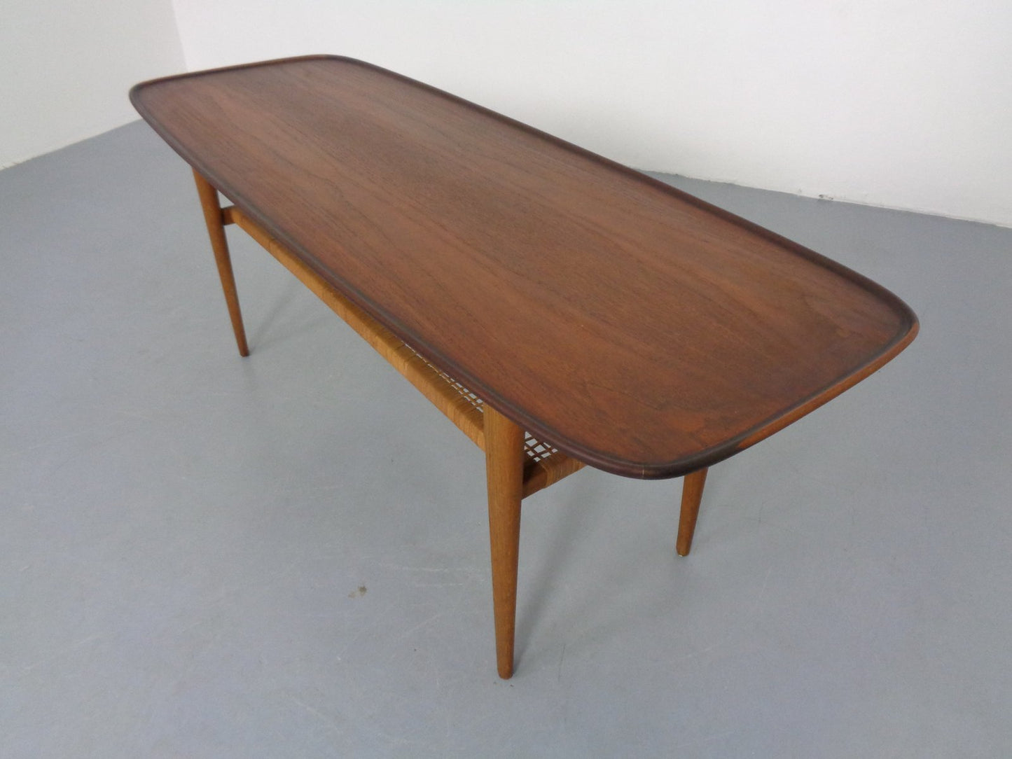 Teak & Oak Coffee Table by Børge Mogensen for Fredericia Stolefabrik, 1950s