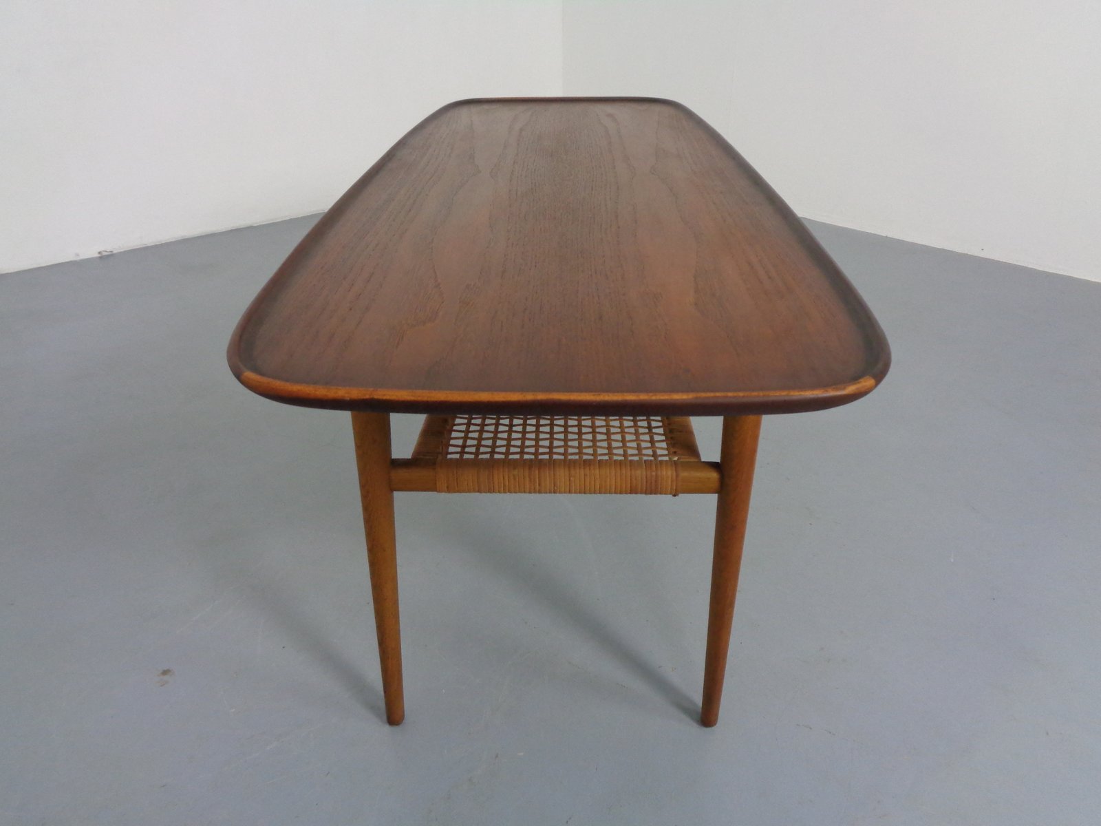 Teak & Oak Coffee Table by Børge Mogensen for Fredericia Stolefabrik, 1950s