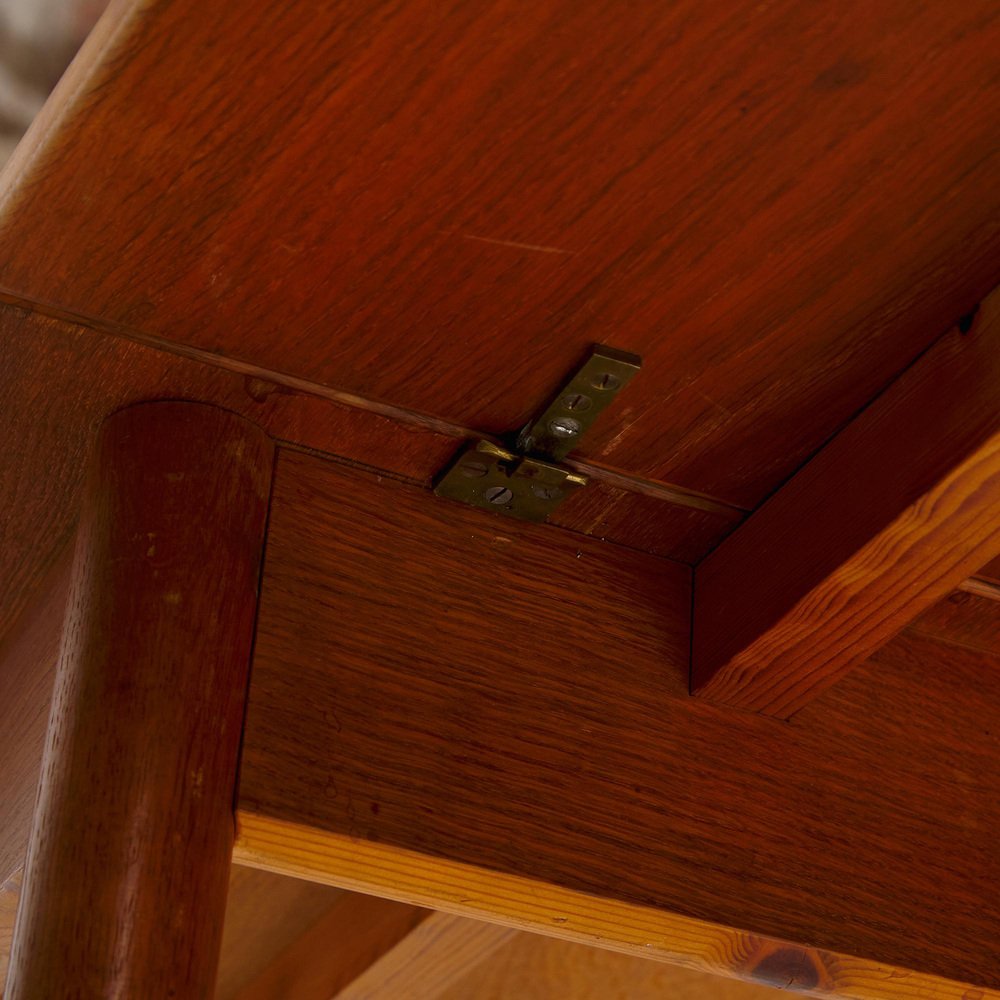 Teak & Oak Dining Table by Poul M. Volther for Fdb, 1960s