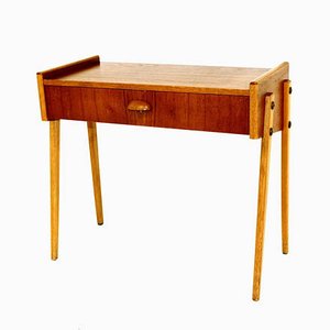 Teak & Oak Nightstand, 1960s-GEK-798073