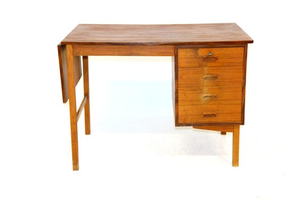 Teak Office Desk, Denmark, 1950s-GEK-1144237