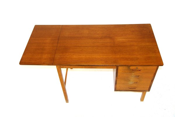 Teak Office Desk, Denmark, 1950s-GEK-1144237