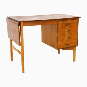 Teak Office Desk, Denmark, 1950s-GEK-1144237