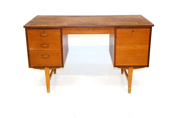 Teak Office Desk, Denmark, 1960-GEK-1240595