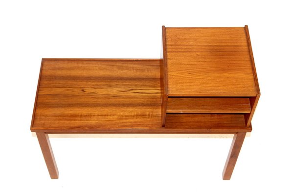 Teak Phone Bench, Sweden, 1960s-GEK-1029200