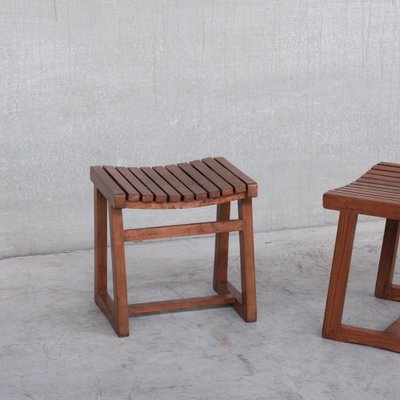 Teak PJ-011029 Stools by Pierre Jeanneret, Set of 2-JRP-1185348