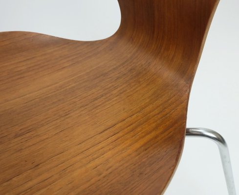 Teak Plywood Chair Series 7 Model 3107 by Arne Jacobsen for Fritz Hansen, 1967-FH-2031548