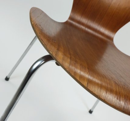 Teak Plywood Chair Series 7 Model 3107 by Arne Jacobsen for Fritz Hansen, 1967-FH-2031548