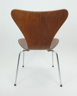 Teak Plywood Chair Series 7 Model 3107 by Arne Jacobsen for Fritz Hansen, 1967-FH-2031548