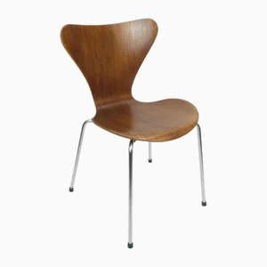 Teak Plywood Chair Series 7 Model 3107 by Arne Jacobsen for Fritz Hansen, 1967-FH-2031548